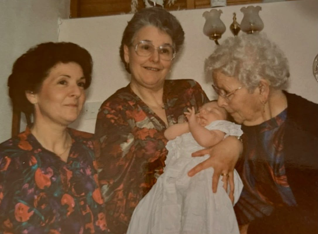 Sally with her family